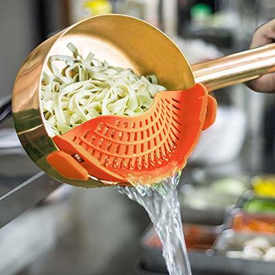 Easy Cooking With This Adjustable Silicone Pot Strainer And Pasta