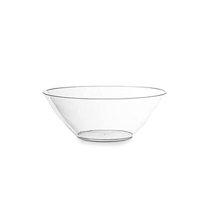 Bokon Round Plastic Bowls, 23 oz Disposable Plastic Bowls