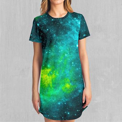 Acidic Realm Outer Space Astronaut Galaxy T-Shirt Dress - Yahoo