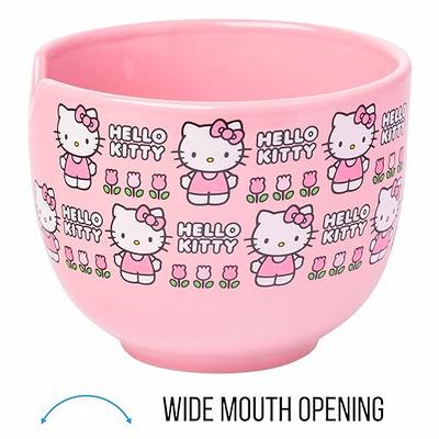 Silver Buffalo Sanrio Hello Kitty Flowers Pattern Ceramic Ramen Noodle Rice  Bowl with Chopsticks, Microwave Safe, 20 Ounces - Yahoo Shopping