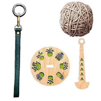 Portable Wooden Yarn Holder Portable Wrist Yarn Holder,String  Dispenser,Yarn Minder,Prevents Yarn Tangling and Misalignment,Gift for The  Craft Lovers