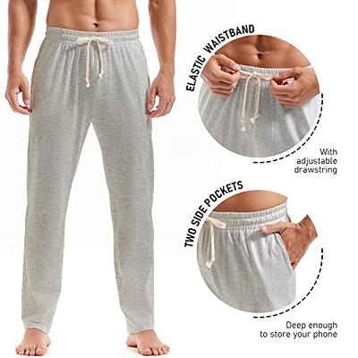 AMY COULEE Mens Cotton Yoga Pants Running Workout Lightweight Sweatpants  Open Bottom Lounge Pants with Pockets (L, Gray) - Yahoo Shopping