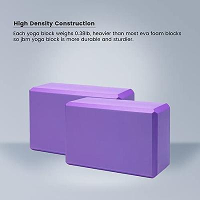 Yoga Block and Yoga Strap Set, High Density Yoga Blocks, 9×6×3
