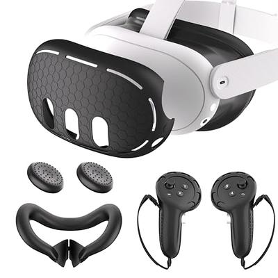 Meta Quest 3 128GB VR Headset, White w/Protective Skins For  Controllers/Headset