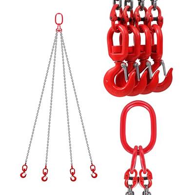 VEVOR 6 ft. x 5/16 in. Double Leg Chain Sling G80 Hoist Chain with