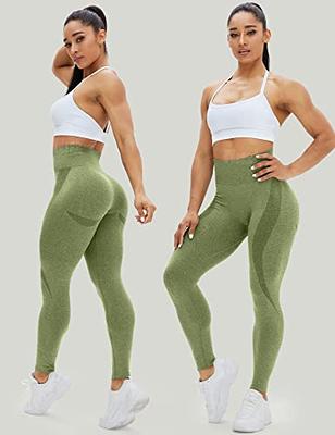 HIGORUN Women Seamless Leggings Smile Contour High Waist Workout Gym Yoga  Pants Avocado Green M - Yahoo Shopping
