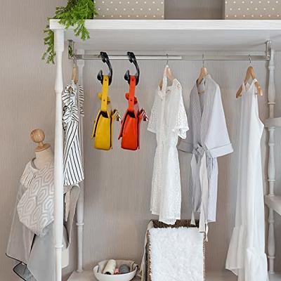 Closet Organizer Rod Hanger Handbag Storage Purse Hanging Rack Holder Hook  Bag s