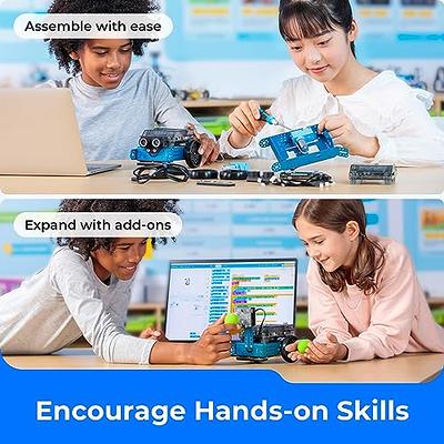 Makeblock mBot Robot Kit with Scratch Coding Box, STEM Projects for Kids  Learn to Code with Scratch Arduino, Programmable Robot with 4 Programming