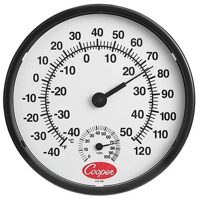 Taylor 5380N 1 3/4 Dial Stick-On Indoor / Outdoor Thermometer