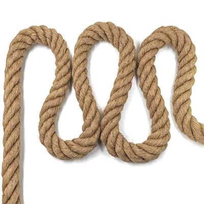 Aoneky Jute Rope - 1.18/1.5 Inch Twisted Hemp Rope for Crafts