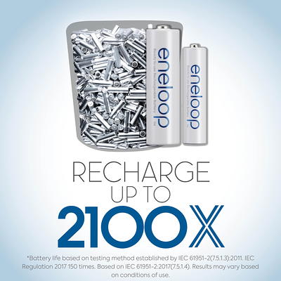 Pack de 8 piles rechargeables Panasonic Eneloop - AA, 2000mAh –