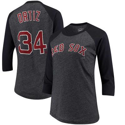 Women's Majestic Threads David Ortiz Navy Boston Red Sox 3/4-Sleeve Raglan  Name & Number T-Shirt - Yahoo Shopping