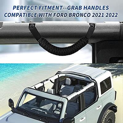 SMILING SHARK Roll Bar Grab Handles Ford Bronco Accessories Premium Paracord  Grip Handle Fit Ford Bronco 2022 2021 2020 Jeep Wrangler Gift, Interior  Accessories (Black 2Pcs) - Yahoo Shopping