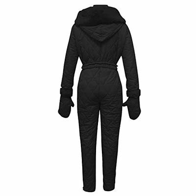 VARDIENK Snowboard Pants and Jacket,Womens Winter Ski Suit Hooded Fur  Collar Ski Jumpsuit Snowsuit Outdoor Sports Coat Waterproof Windproof  Insulated Skiing Sets Black-E Medium - Yahoo Shopping