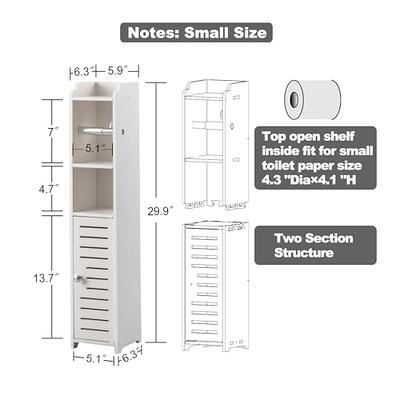  AOJEZOR Narrow Storage Cabinet,Slim Bathroom Storage