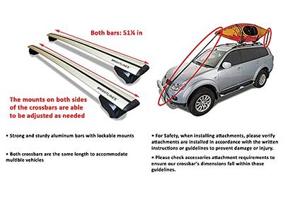 BRIGHTLINES Heavy Duty Anti-Theft Premium Aluminum Roof Bars Roof