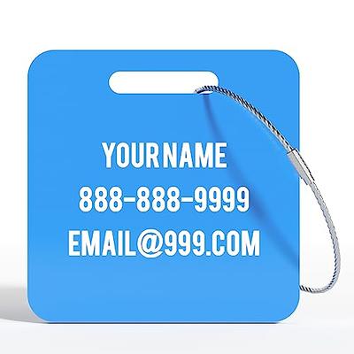 Personalized Luggage Tags, Custom Luggage Tags for Suitcases, Customized  Acrylic Name Tags for Luggage Bags Backpacks Travel Accessories, 2x2  (Blue) - Yahoo Shopping