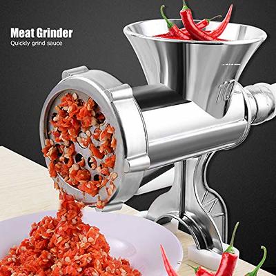 Manual Meat Grinder, Aluminium Alloy Hand Operate Manual Meat Grinder  Sausage Beef Mincer Table Hand Crank Meat Grinding Machine Kitchen Home  Tool for