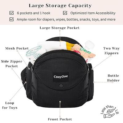 Mom's Choice Award Winner - CozyOne CPC-Certified Baby Hip Carrier,  Adjustable Waistband with Abdominal Support Design & Various Pockets for  Newborns & Toddlers 8-44 lbs Carrier (Black) - Yahoo Shopping