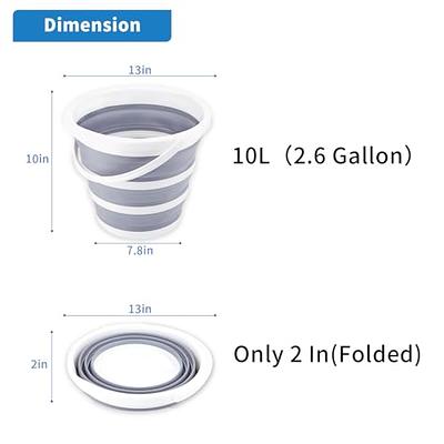  SAMMART Set of 2-10L (2.64Gallon) Collapsible Fishing