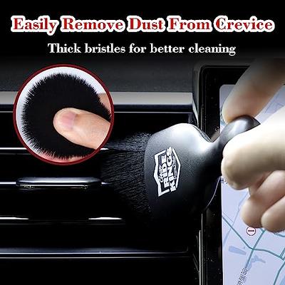 RIDE KINGS Car Interior Detailing Brush,Dust Brush Clean Tool with Cover,Car  Dashboard Cleaner Soft Bristles for Leather,Engine Compartment,Air  Conditioner,Vents,Panels & Computer (Black)-1pack - Yahoo Shopping