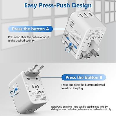 Universal Travel Adapter Redagod International Plug Adapter with 3