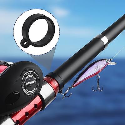 Fishing Rod Hook Holder 10pcs Fish Lure Bait Holders With Elastic Rubber  Rings Fishing Pole Hook