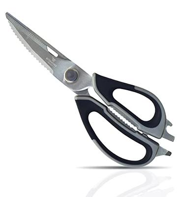 Linoroso Kitchen Shears Heavy Duty Kitchen Scissors with Magnetic Holder,  Dishwasher Safe Scissors All Purpose Come Apart Blade Made with Japanese