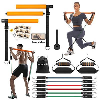  Portable Pilates Bar Kit with Resistance Bands (20