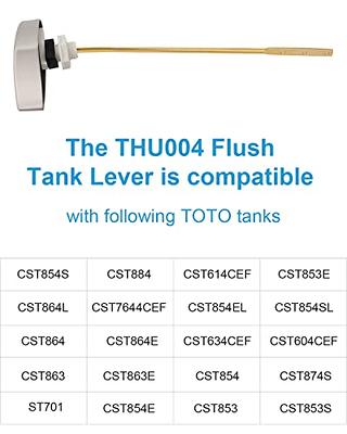 Ullnosoo Upgraded TOTO Toilet Handle Replacement Parts, for TOTO THU004-CP  Copper Trip Lever for St701 Cst854 Cst884 Cst864L Cst863 Cst853, Side Mount  Zinc Alloy Toilet Flush Handle 