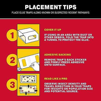 Catchmaster Rat & Mouse Glue Traps 6Pk, Large Bulk Glue Rat Traps