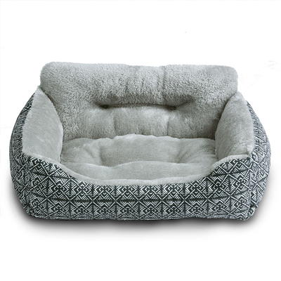 Vibrant Life Small Cozy Luxe Crate Mat Pet Bed, Gray 