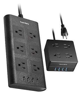 6 Outlet Surge Protector Power Strip, Smart Power Strip 6 Socket