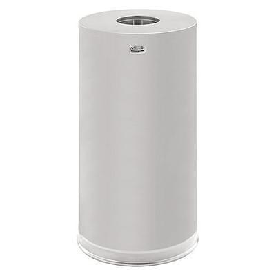 HLS Commercial 9-Gallon Half-Round Side-Entry Trash Can - 9 gal