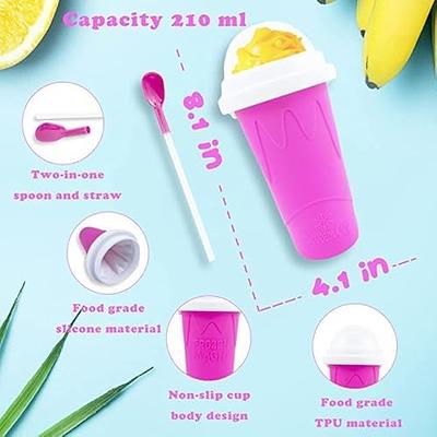 GRETA COMMERCE Slushy Maker Cup Portable and Double Layer Ice Cream Maker  Slushie Magic Cup for DIY Drinks Milk Shake (Pink) - Yahoo Shopping