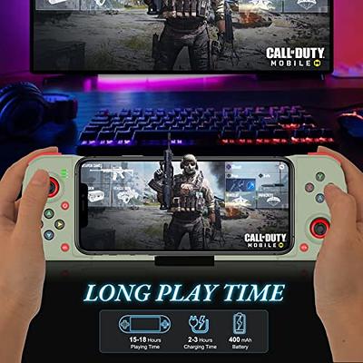 Mobile Gaming Controller for iPhone iOS Android PC, Wireless Gamepad  Joystick for iPhone 14/13/12/11, iPad, MacBook, Samsung Galaxy S22/S21/S20,  TCL, Tablet, Call of Duty, Apex, with Back Button 