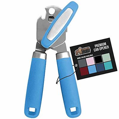 Spider Grip Can Opener, No-Trouble-Lid-Lift Manual Handheld Can Opener with Magnet, Smooth Edge Safe Cut for Beer/Tin/Bottle, Big Turning Knob