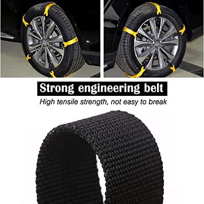 Anti Slip Snow Chains for SUV Car Adjustable Universal Emergency Anti Skid  Tire Chain,Winter Driving Security Chains,Traction Mud Chains for Tire