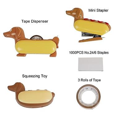 ELIKAI Hot Dog Stapler with 1000 Staples, Funny Stapler for Desk, Cute &  Novelty Stapler, Novelty Gifts, Funny Desk Accessories & Supplies for Work