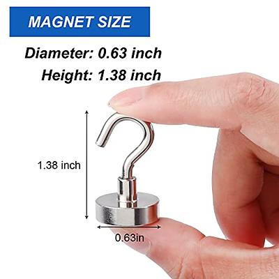 MIKEDE 110LBS+ Magnetic Hooks, Heavy Duty Neodymium Magnets with