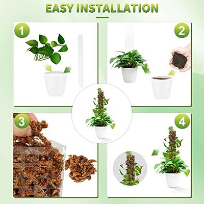 Moss Poles for Climbing Plants - Stackable Plastic Plant Pole