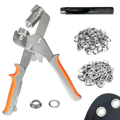 TOFL Rotary Leather Hole Punch - Heavy Duty Hole Puncher for Belts, Straps,  Dog Collars, Shoes, Crafting - Non-Slip Rubber Handles, Safety Lock 