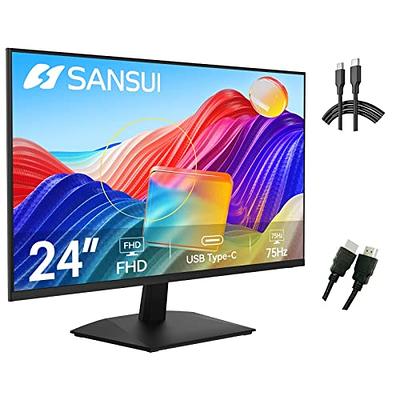 memzuoix 24 Inch FHD Computer Monitor 100Hz,IPS HDR PC Monitor HDMI  Display, 1080P with Low Blue Light Eye Care, Build-in FreeSync,VESA  Compatible