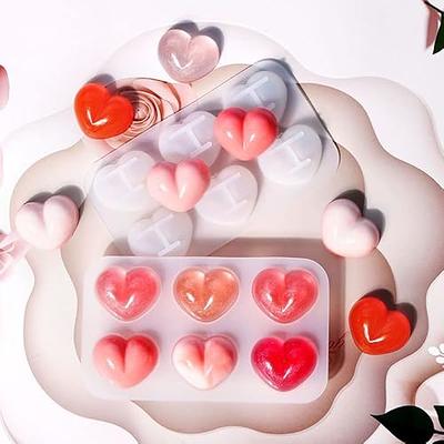 Heart-Shaped Valentine's Day Silicone Baking and Candy Mold, 12-Cavity