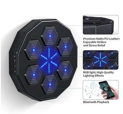 Electronic Boxing Machine,Music Boxing Machine,Wall Mounted Boxing Machine  Indoor with Boxing Glove Kids Adult Rechargeable Bluetooth Led Lighted  Boxing for Home Exercise Boxing Training Stress (C) : : Sports  & Outdoors