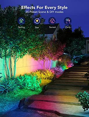 Govee Outdoor Light Show Box, Bluetooth Smart Group Control 10 Devices,  IP65 Waterproof, Battery Powered, USB Charged, Support Govee Outdoor and  Indoor Lights, Sync 22 Music Modes and 18 Scene Modes 