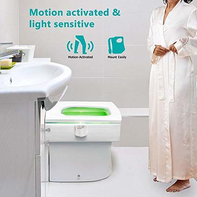 2 PACK LED Toilet Light Motion Activated Glow Lavatory Toilet Bowl Light Up  Seat