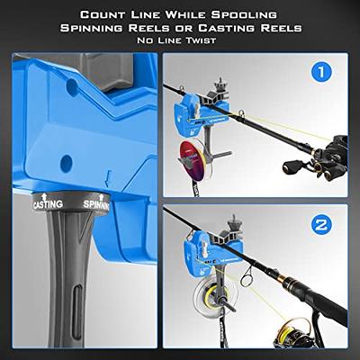 KastKing Improved Kalibrate Patented Line Spooler – W/Line Counter,  Portable, Without Line Twist, Fishing Line Spooling for Spinning and  Casting