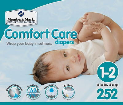 Member's Mark Premium Baby Diapers, Size 1 (8-14 Pounds), 176 Count