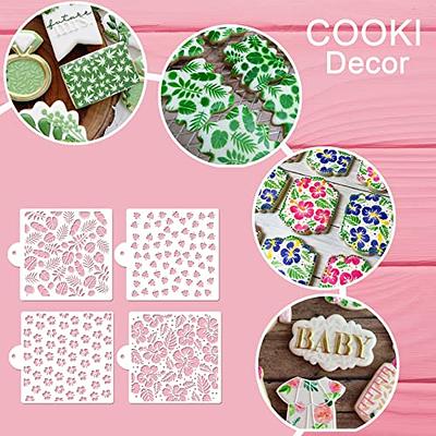 Cake Stencils Decorating Buttercream Cookie Stencils for Royal Icing  Leopard Stencil Airbrush Snake Skin Mermaid Scale Stencil Cheetah Cow Print  Templates for Baking (14 5.5'' Leaf Cookie Stencils) - Yahoo Shopping
